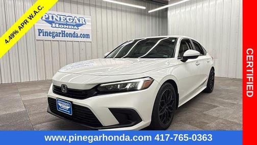 Platinum White Pearl 2024 Honda Civic EX