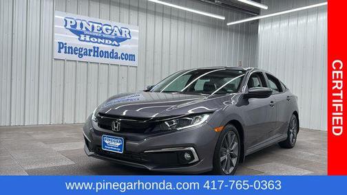 Modern Steel Metallic 2019 Honda Civic EX-L