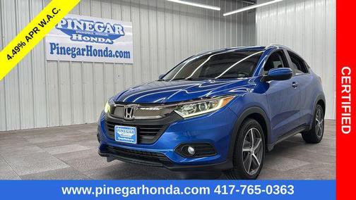 Aegean Blue Metallic 2021 Honda HR-V EX-L