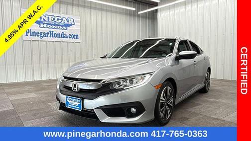 Lunar Silver Metallic 2018 Honda Civic EX-L