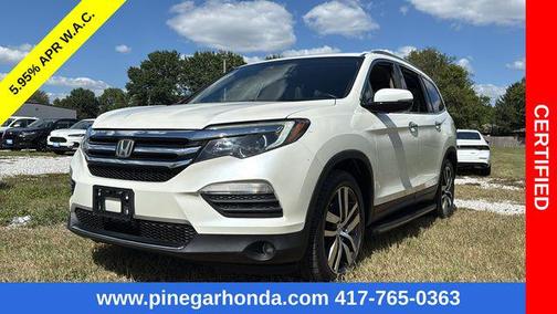 White Diamond Pearl 2016 Honda Pilot Touring