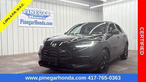 Crystal Black Pearl 2024 Honda HR-V Sport