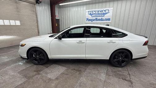 Platinum White Pearl 2026 Honda Accord Hybrid Sport-L