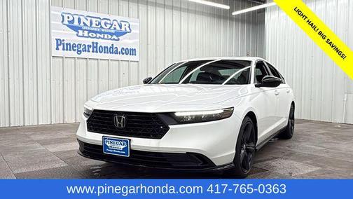 Platinum White Pearl 2026 Honda Accord Hybrid Sport-L