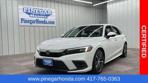 Platinum White Pearl 2022 Honda Civic Touring