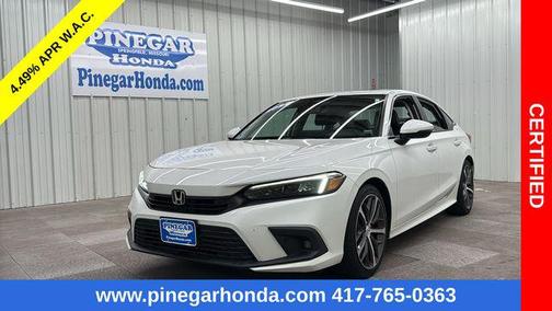 Platinum White Pearl 2022 Honda Civic Touring