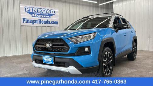 Blue Flame/Ice Edge Roof 2019 Toyota RAV4 Adventure