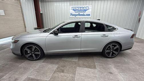 Solar Silver Metallic 2025 Honda Accord Hybrid Sport