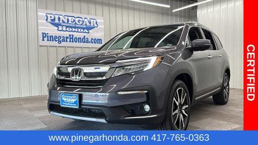 Modern Steel Metallic 2021 Honda Pilot AWD Elite