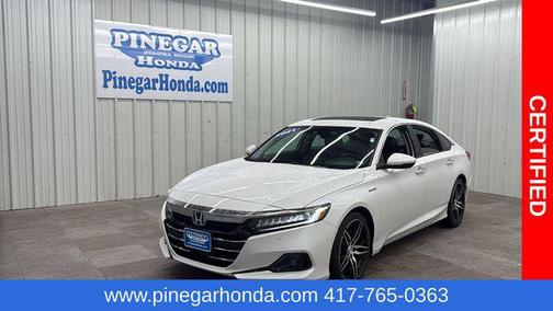 Platinum White Pearl 2021 Honda Accord Hybrid Touring