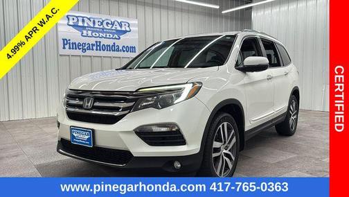 White Diamond Pearl 2016 Honda Pilot Elite