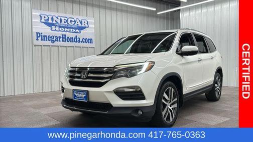 White Diamond Pearl 2016 Honda Pilot Elite