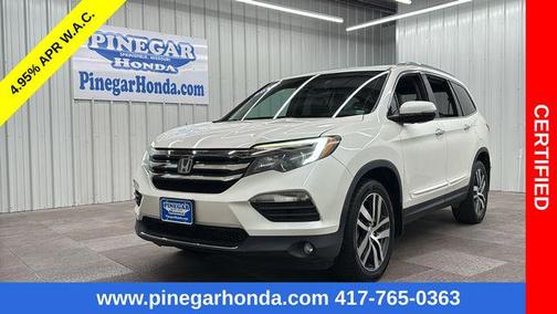 White Diamond Pearl 2016 Honda Pilot Elite