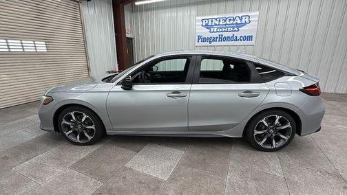 Solar Silver Metallic 2026 Honda Civic Hybrid Sport Touring