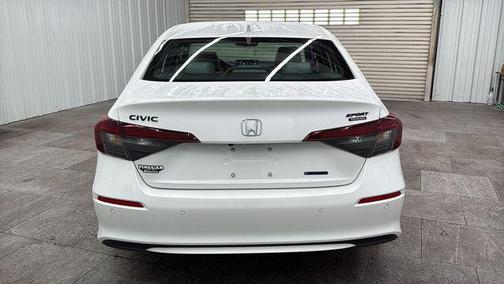 Platinum White Pearl 2026 Honda Civic Hybrid Sport Touring