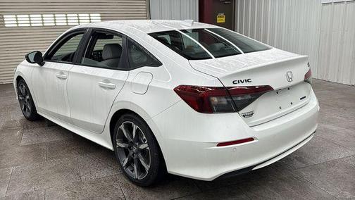 Platinum White Pearl 2026 Honda Civic Hybrid Sport Touring