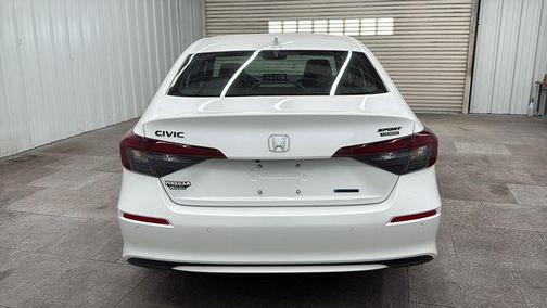 Platinum White Pearl 2026 Honda Civic Hybrid Sport Touring