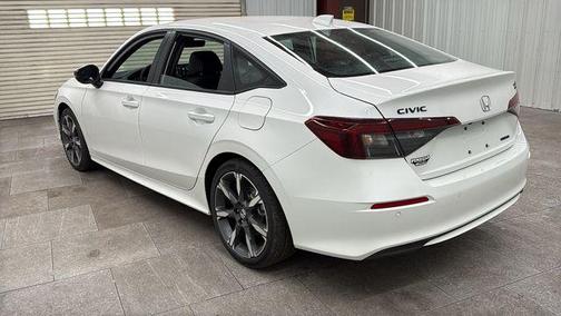 Platinum White Pearl 2026 Honda Civic Hybrid Sport Touring