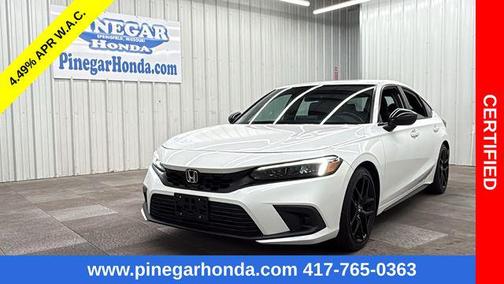 Platinum White Pearl 2023 Honda Civic Sport