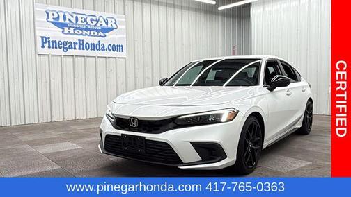 Platinum White Pearl 2023 Honda Civic Sport