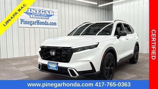 Platinum White Pearl 2024 Honda CR-V Hybrid Sport Touring AWD