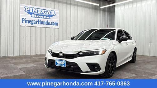Platinum White Pearl 2024 Honda Civic Sport
