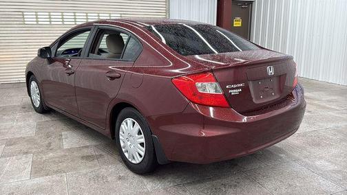 Maroon 2012 Honda Civic LX