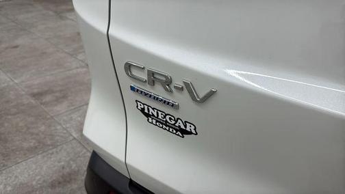 Platinum White Pearl 2025 Honda CR-V Hybrid Sport Touring AWD