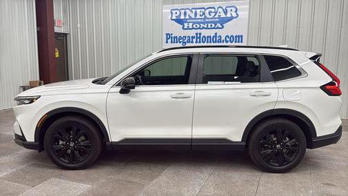 Platinum White Pearl 2025 Honda CR-V Hybrid Sport Touring AWD