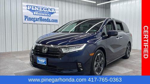 Obsidian Blue Pearl 2021 Honda Odyssey Elite