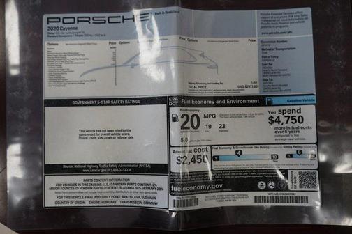 2020 Porsche Cayenne Cayenne