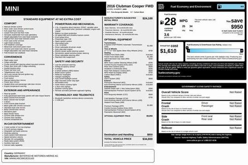 2016 MINI Clubman Cooper