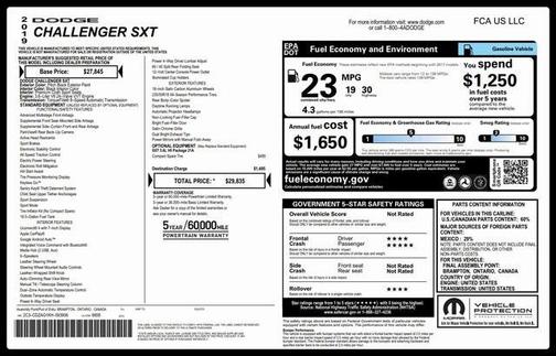 2019 Dodge Challenger SXT