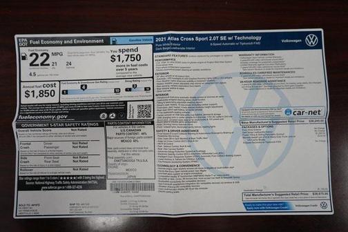 2021 Volkswagen Atlas Cross Sport 2.0T SE w/Technology