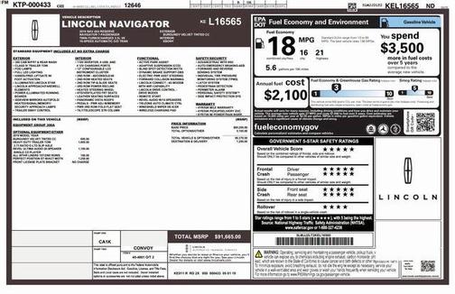 2019 Lincoln Navigator Reserve