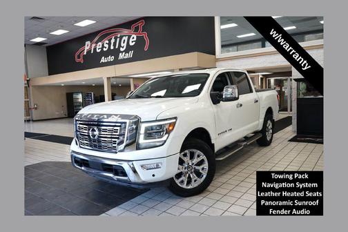 Pearl White 2020 Nissan Titan SL