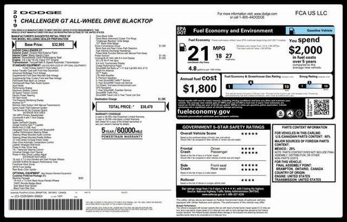 2019 Dodge Challenger GT