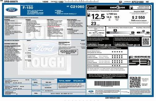 2019 Ford F-150 Platinum