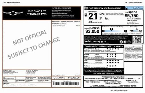 2025 Genesis GV80 2.5T