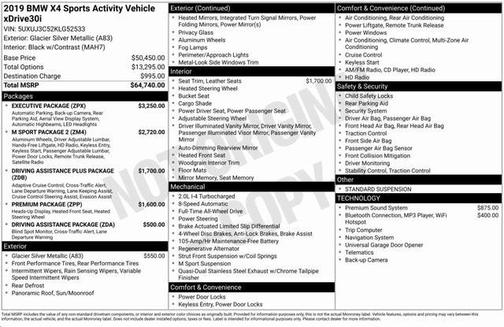 2019 BMW X4 xDrive30i