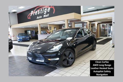 Solid Black 2018 Tesla Model 3 Long Range