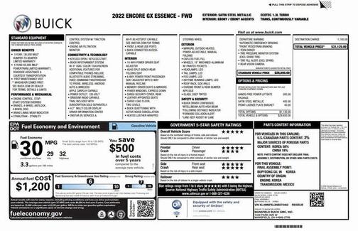 2022 Buick Encore GX Essence