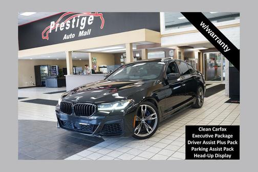 Black Sapphire Metallic 2021 BMW M550 i Xdrive