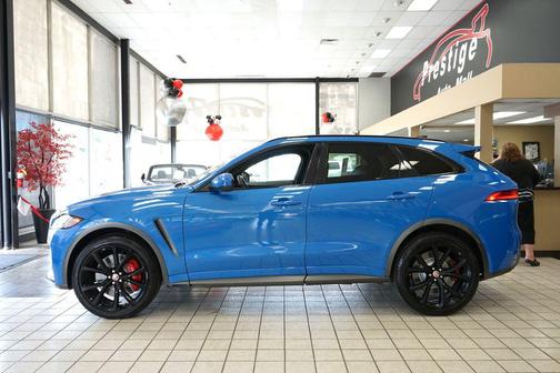 Ultra Blue Metallic 2020 Jaguar F-PACE SVR P550 AWD Automatic