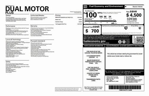 2023 Polestar 2 Long Range Dual Motor Plus