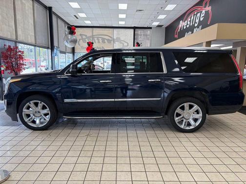 Dark Adriatic Blue Metallic 2017 Cadillac Escalade ESV Luxury