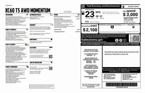 2020 Volvo XC60 T5 Momentum
