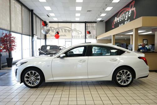 Crystal White Tricoat 2022 Cadillac CT5 Premium Luxury