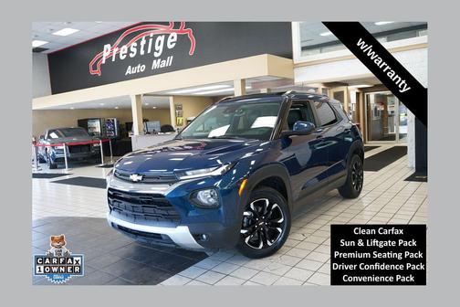 Pacific Blue Metallic 2021 Chevrolet Trailblazer LT