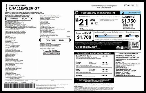 2018 Dodge Challenger GT